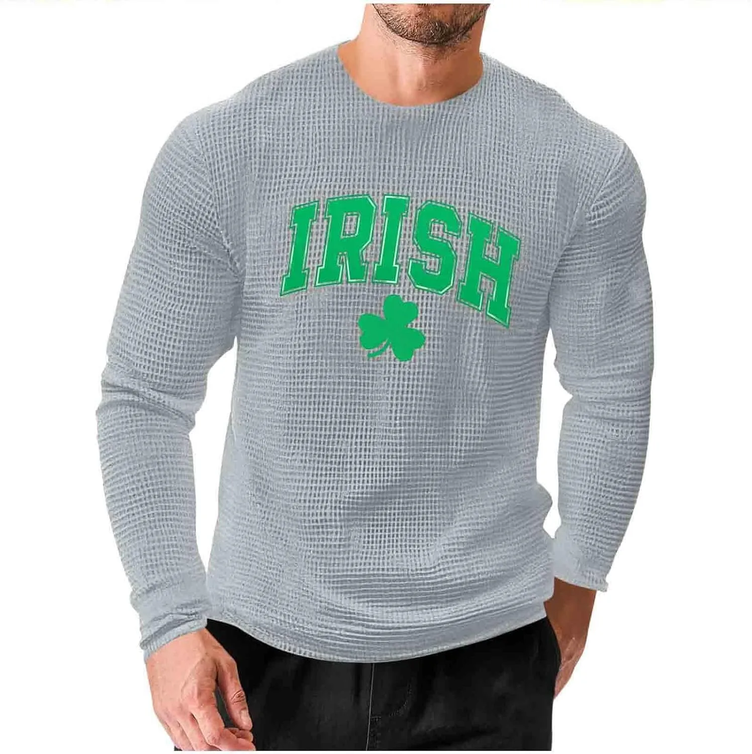 

Футболка St Patricks Day для мужчин Big and Tall с принтом Shamrock