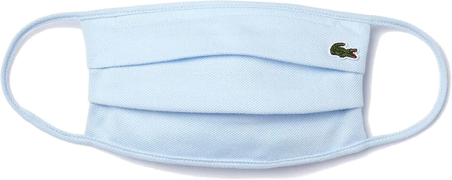 Маска для лица Lacoste Cotton Pique, голубой, 1 шт