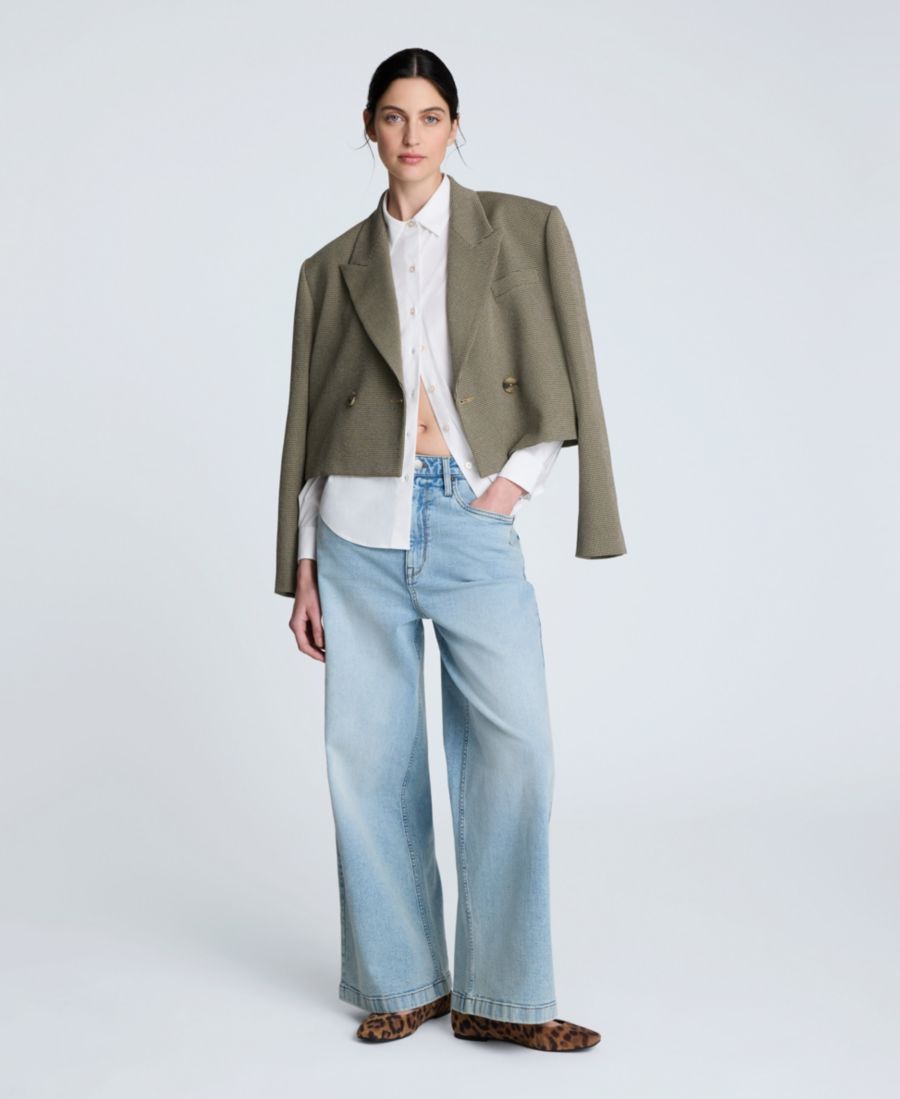 

Женская однотонная рубашка из поплина на пуговицах Kenneth Cole, Pure White