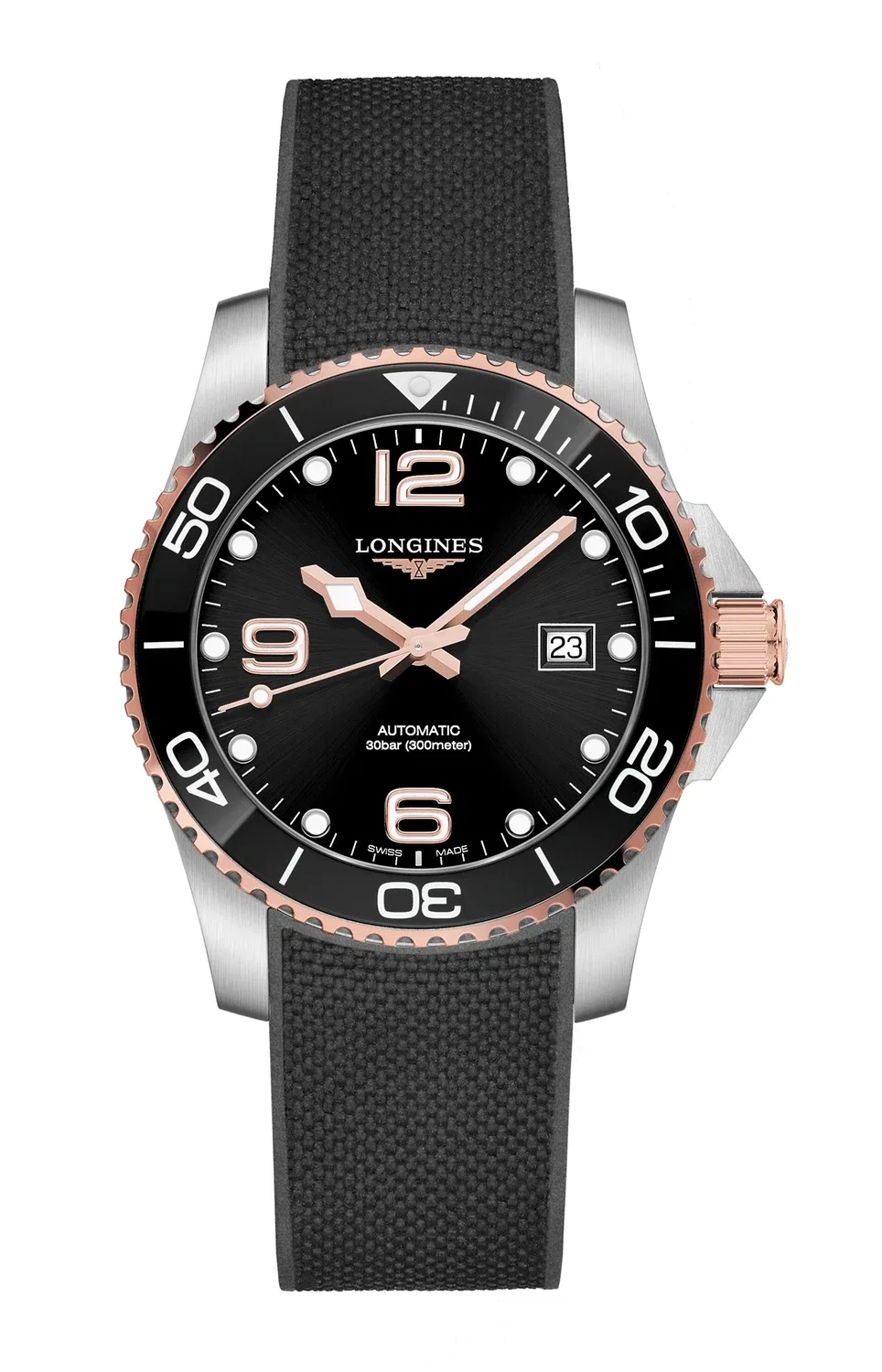ГИДРОКОНКВЕСТ - L3.781.3.58.9 LONGINES, серебряный