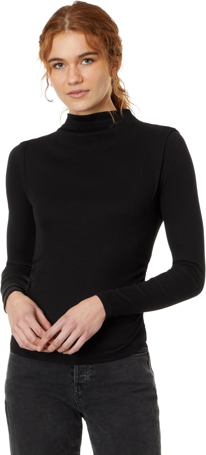 

Футболка Michael Stars Denise Mock Neck Tee, черный