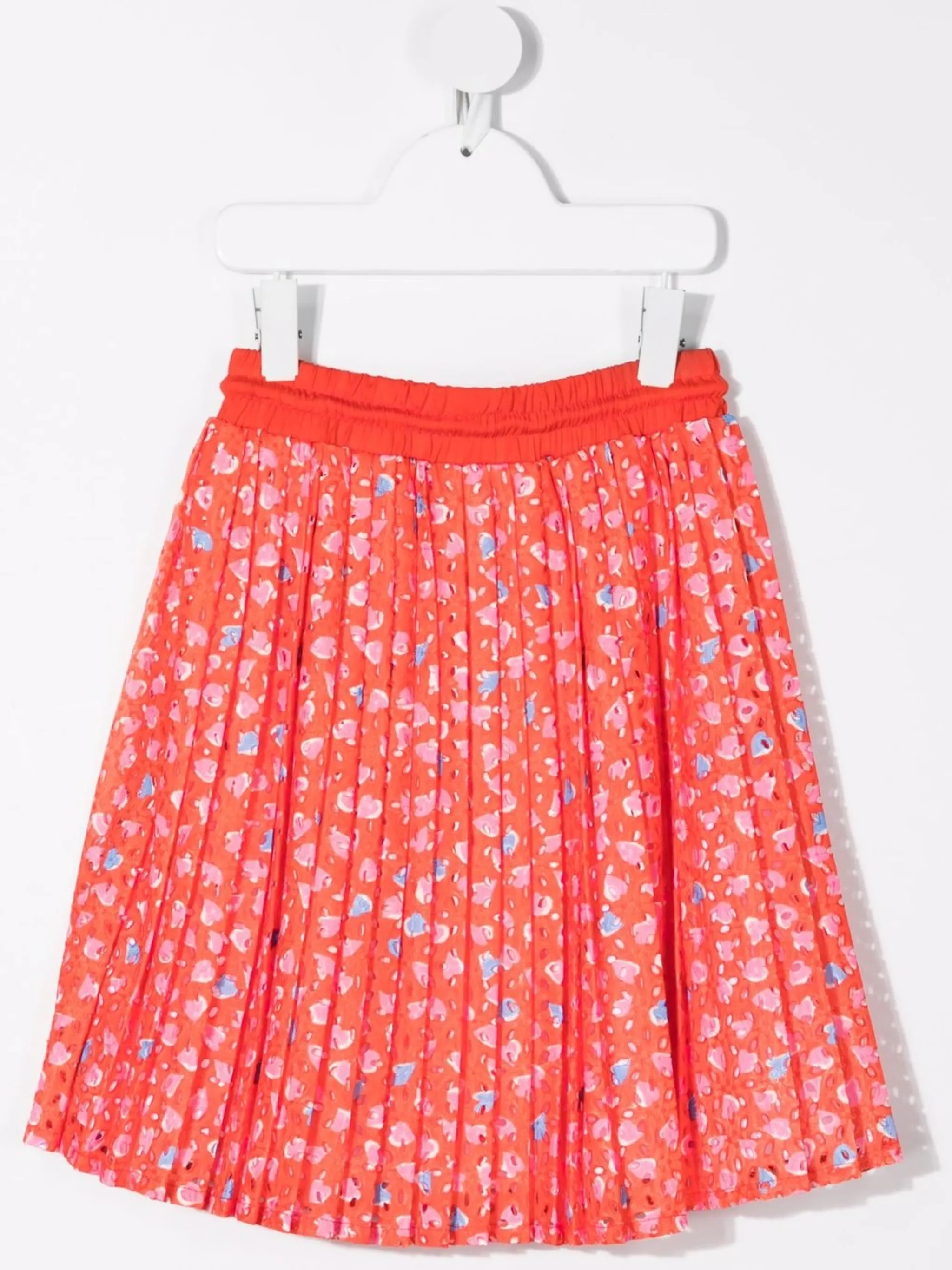 Плиссированная юбка с принтом Marc Jacobs Kids, красный — фото 2