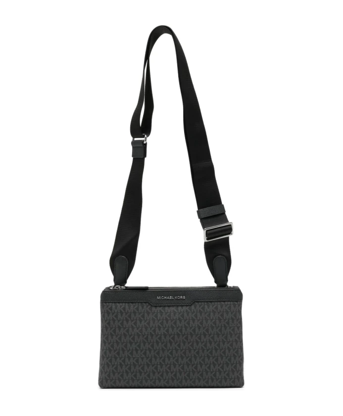 

Сумка через плечо с фирменным логотипом Hudson Michael Kors, черный