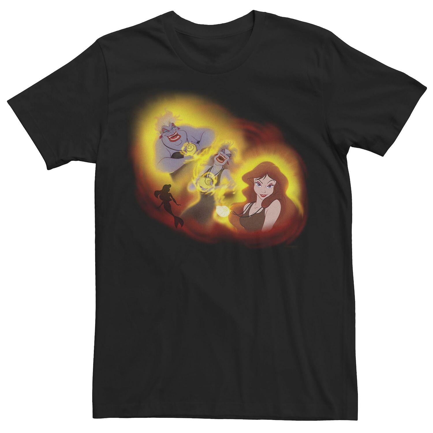 

Мужская футболка Disney The Little Mermaid Ursela Transforms, Черный, Мужская футболка Disney The Little Mermaid Ursela Transforms