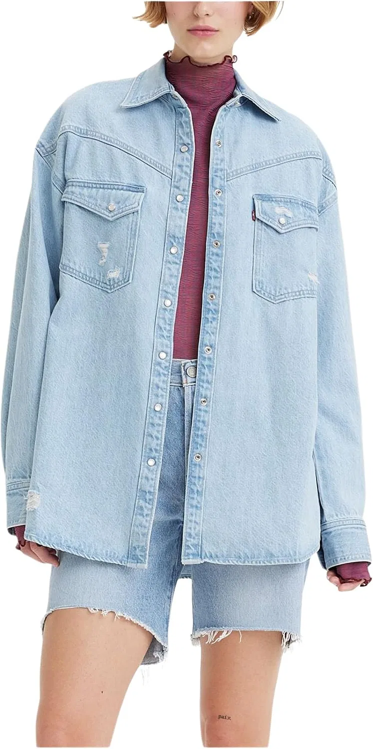 Рубашка джинсовая оверсайз Dorsey XL Levi's, Long Journey — фото 4
