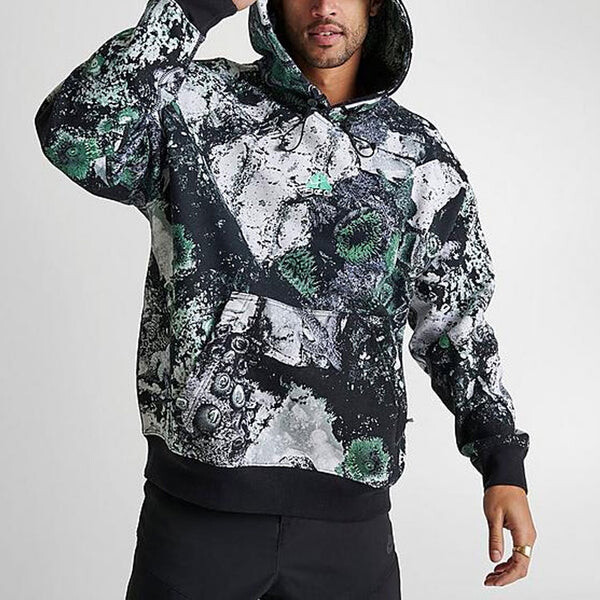 Толстовка Nike Acg Therma-fit Tuff Fleece Hoodie 'Black Summit White', мультиколор — фото 3