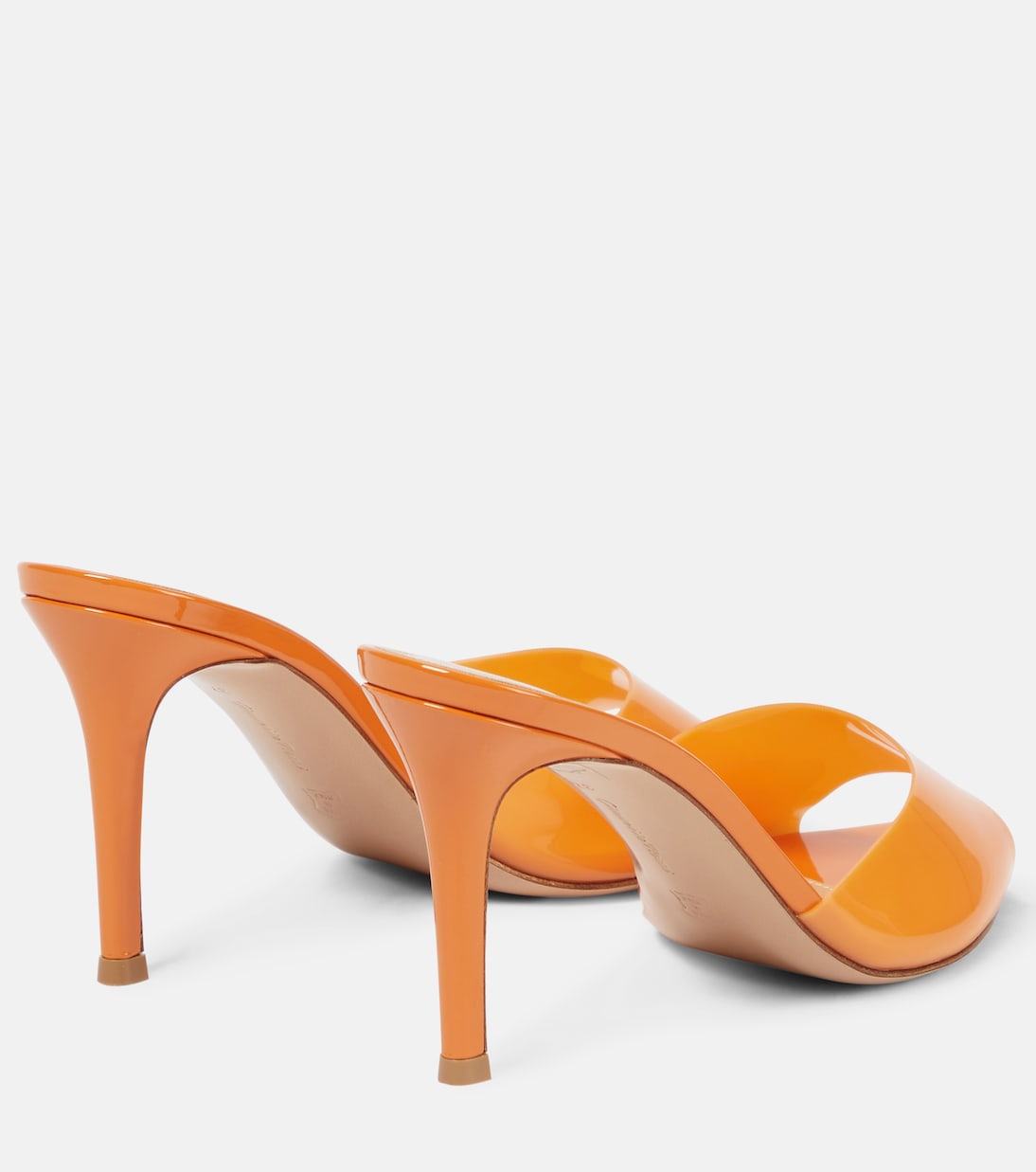 Мюли Elle 85 из ПВХ и лакированной кожи Gianvito Rossi, Mango+Mango — фото 3