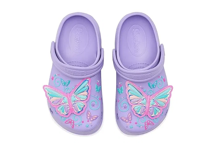 Клоги SKECHERS KIDS Sweetheart, Lavendar/Multi — фото 3