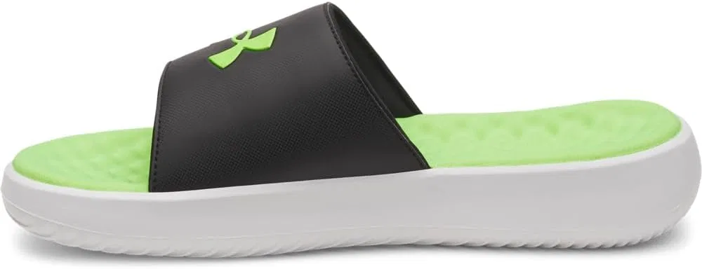 Мужские сандалии Under Armour Ignite Pro 8 с фиксированным ремешком, 003 Black White Hyper Green