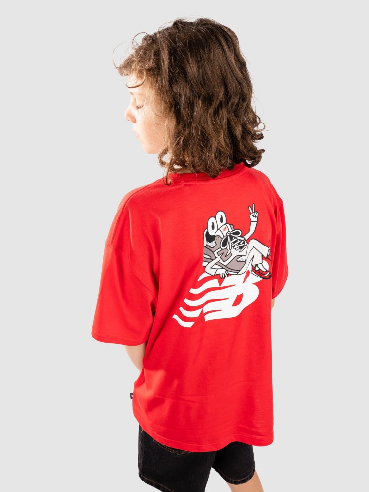Футболка New Balance Sneaker Guy Back Graphic Kids T-Shirt, true red — фото 4