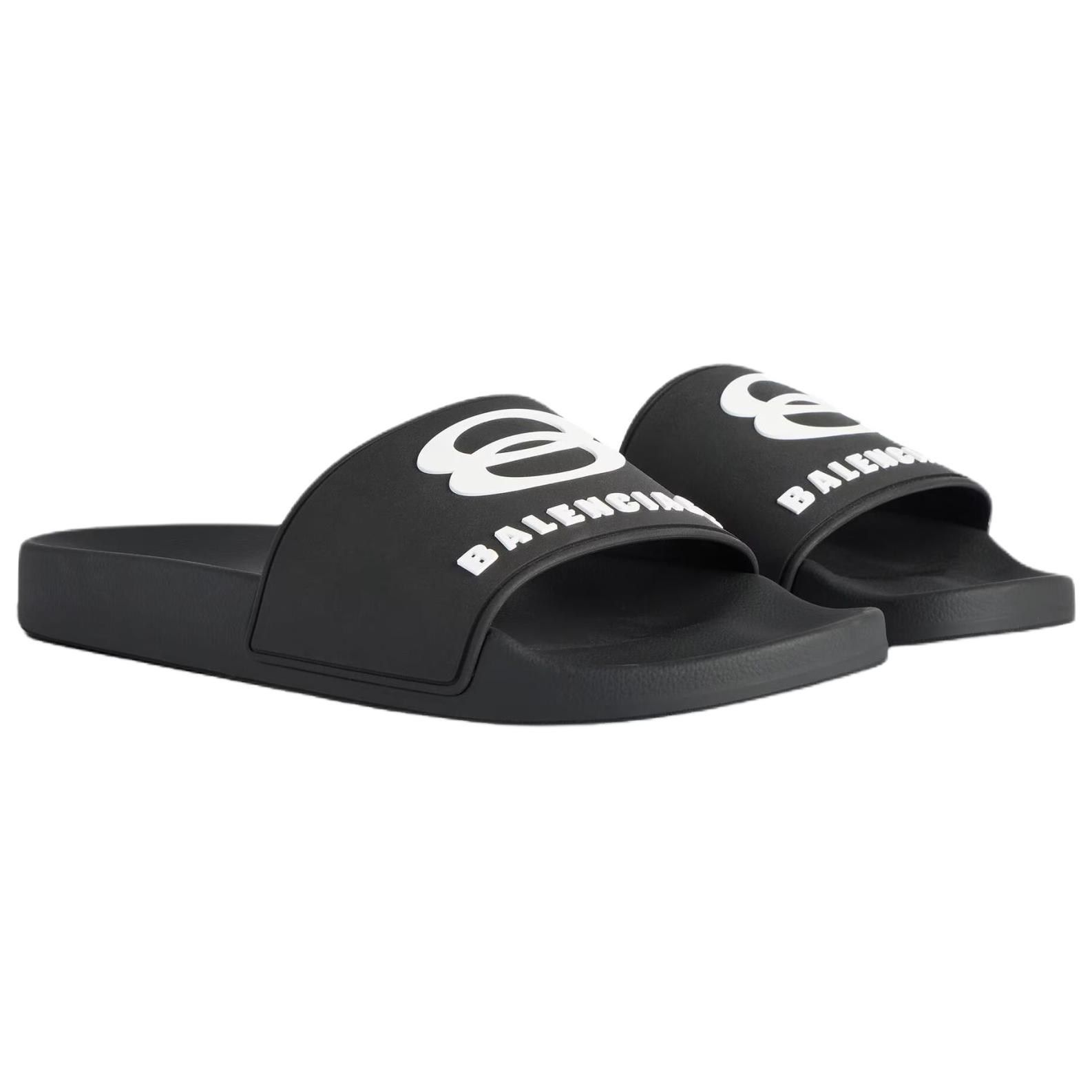 Balenciaga Плавательные сандалии для водных горок мужские black — фото 4