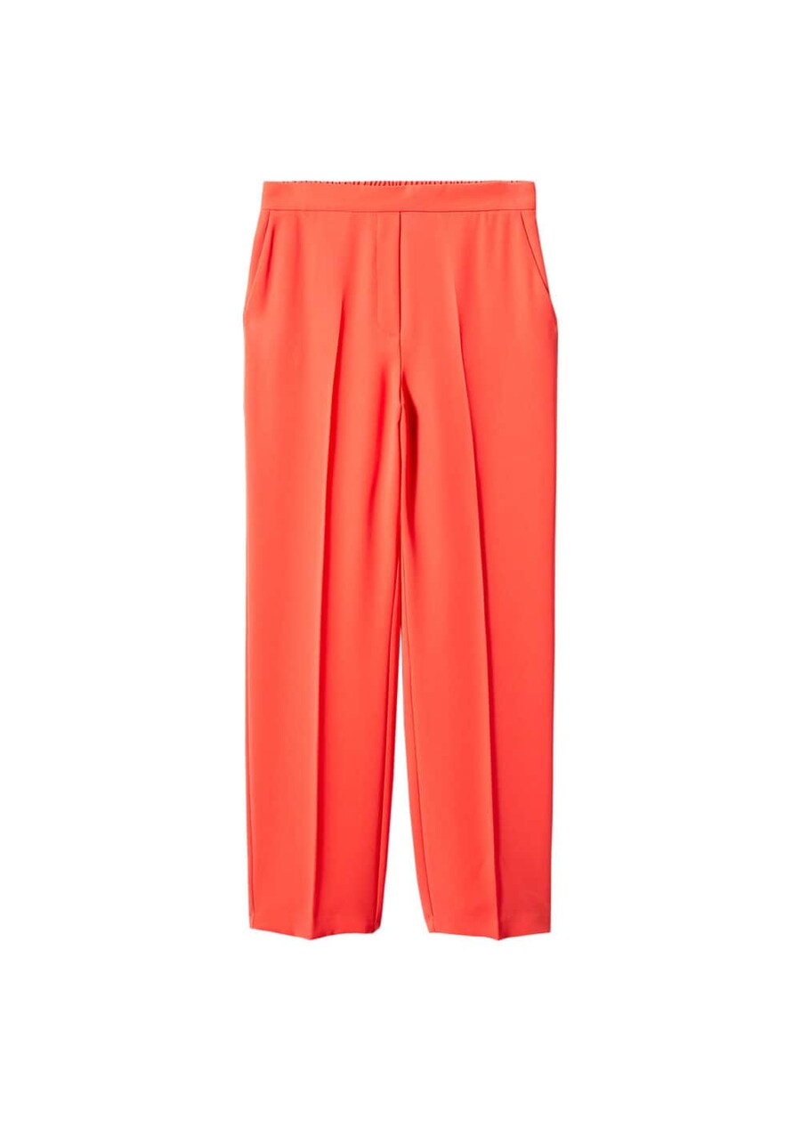 

Брюки MANGO Loose fit Pleated Pants Iguana, цвет grenadine