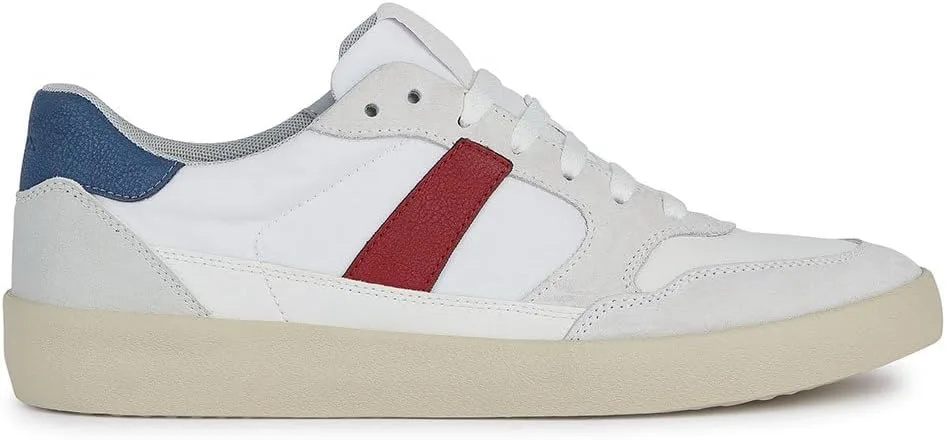 Кроссовки Geox Boys' U Affile B, белый/красный — фото 3