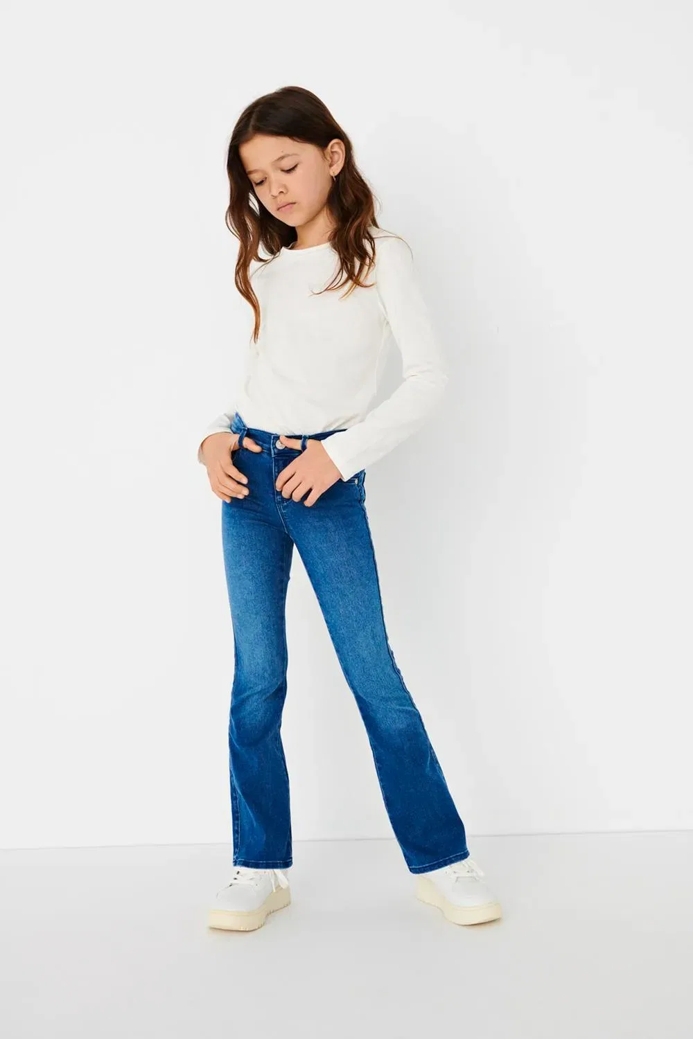 Джинсы клеш Kids Only, medium blue denim — фото 2