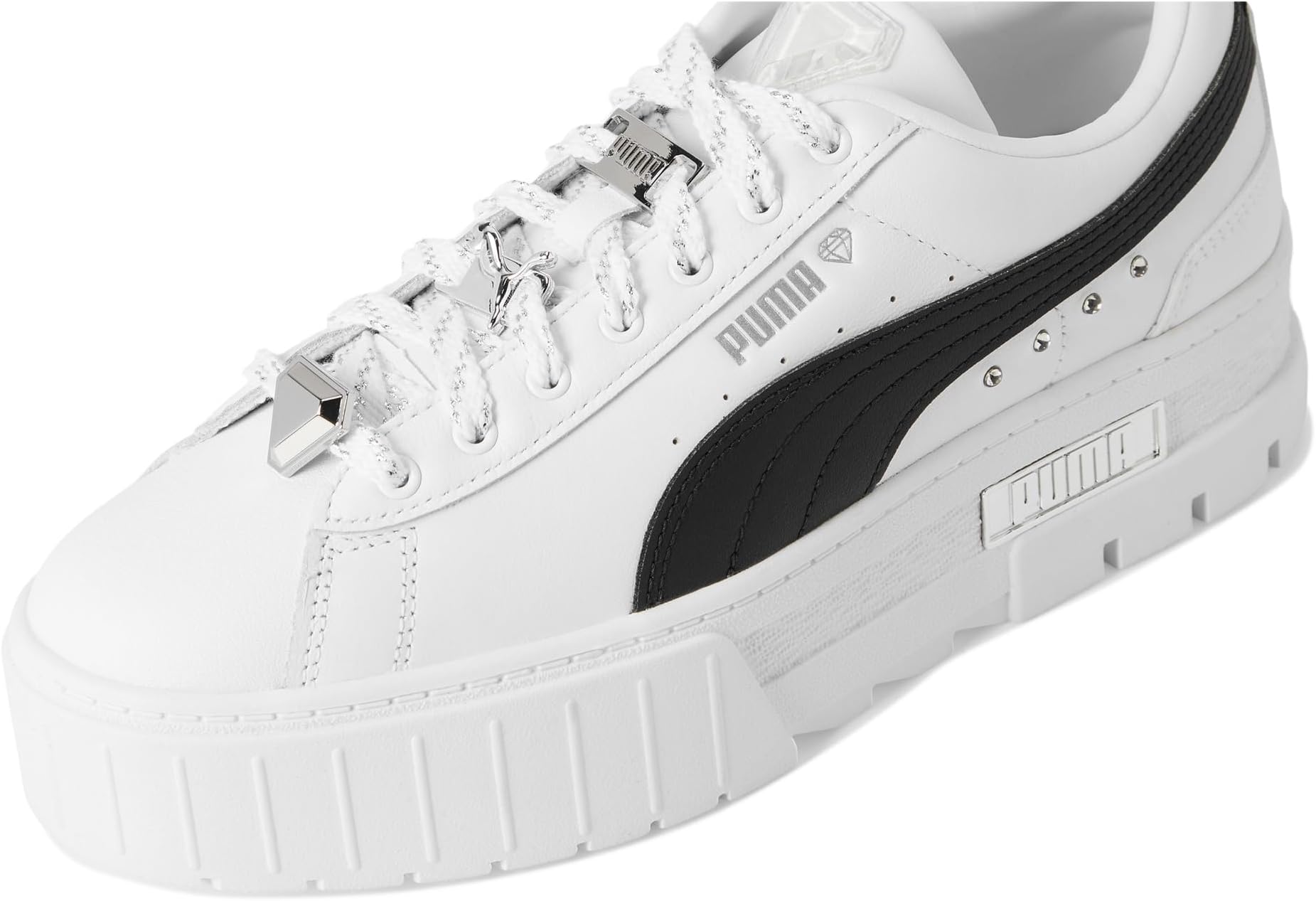 Кроссовки PUMA Mayze Shoes, цвет Puma White/Puma Black/Puma Silver — фото 2