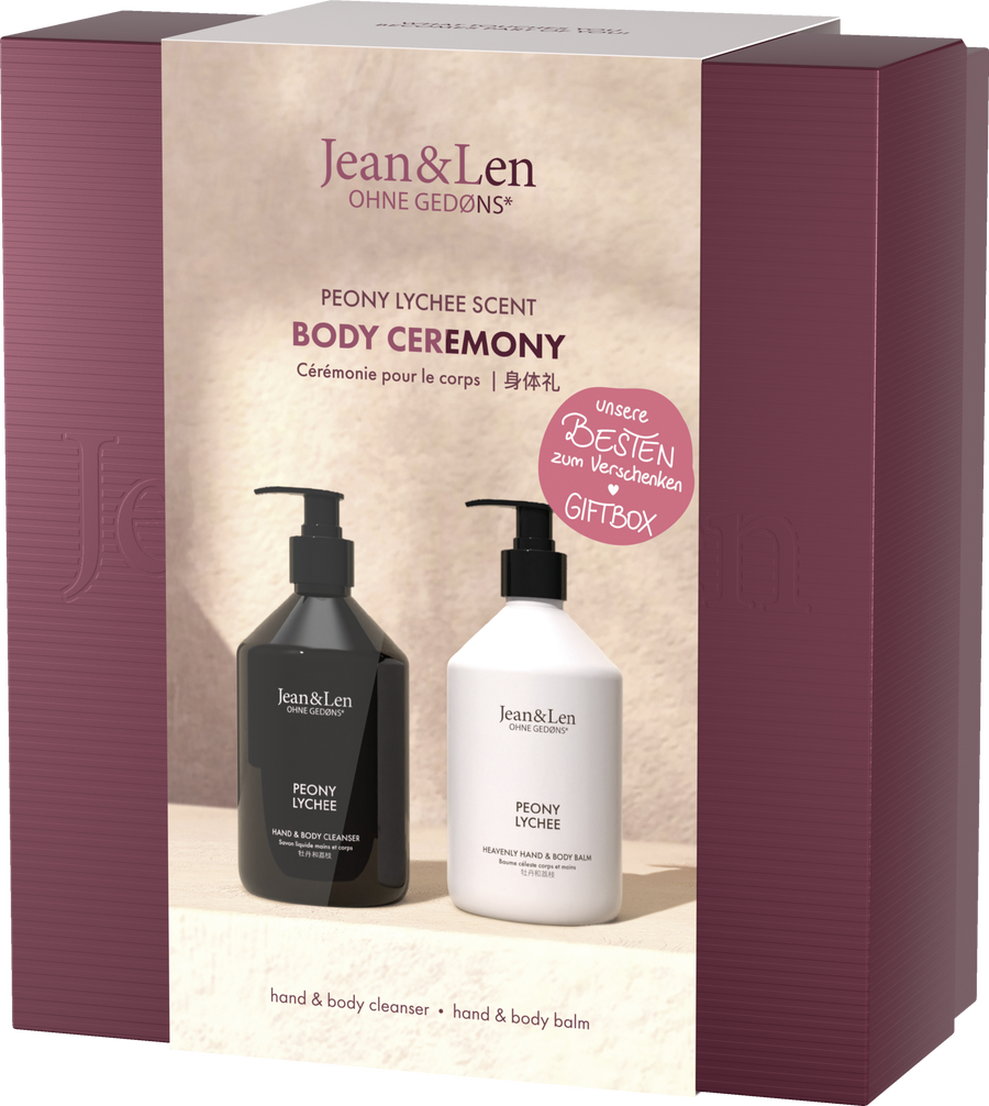 

Жидкое мыло Jean&Len Body Ceremony Pfingstrose Lychee Geschenkset