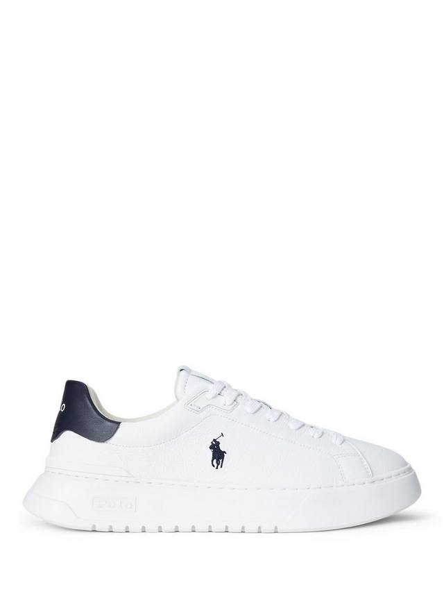 

Polo RLite Court Leather Trainers Ralph Lauren, White, Navy