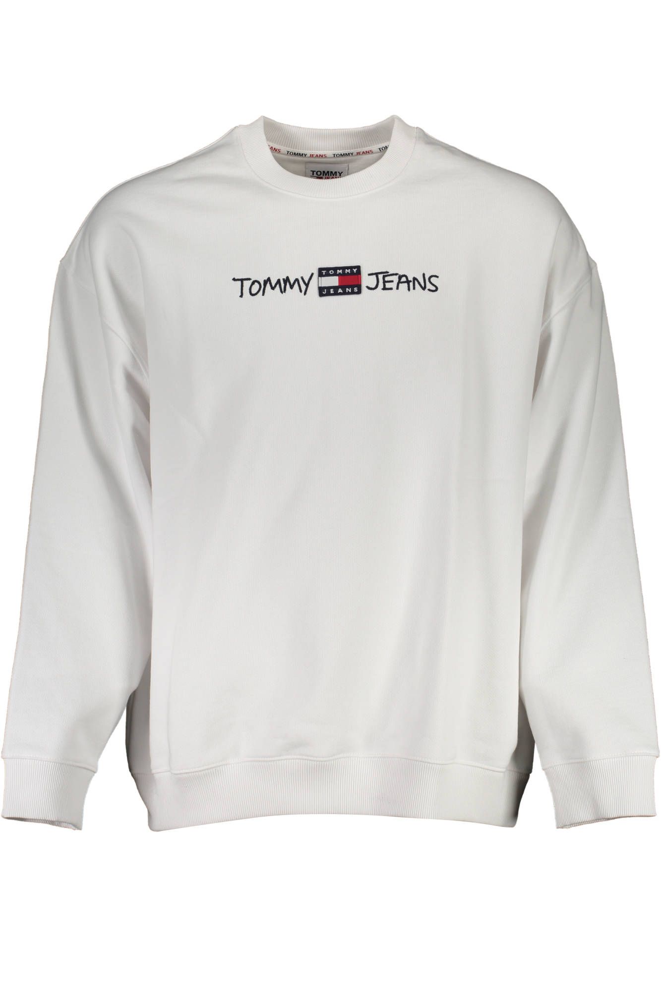 

Белый хлопковый мужской свитер Tommy Hilfiger