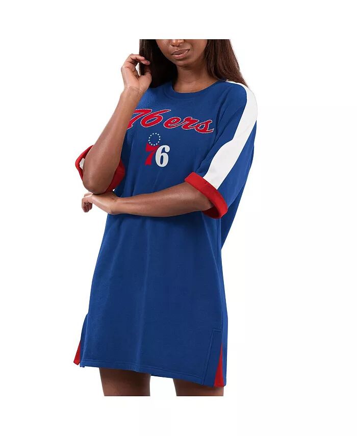 

Женское платье-кроссовки с флагом Royal Philadelphia 76ers G-III 4Her by Carl Banks