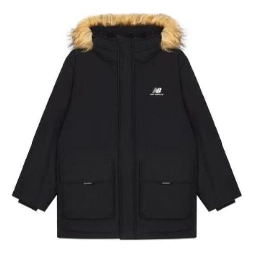 

Куртка пуховик с цветными блоками New Balance, черный