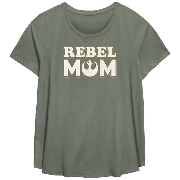 

Футболка Plus size Star Wars Rebel Mom с асимметричным подолом Licensed Character