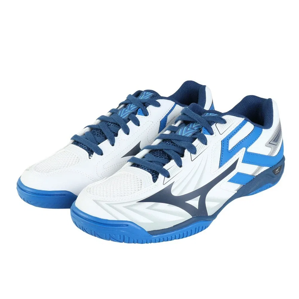 Кроссовки для настольного тенниса «WAVE KAISERBURG 8» от Mizuno, White X Navy — фото 2