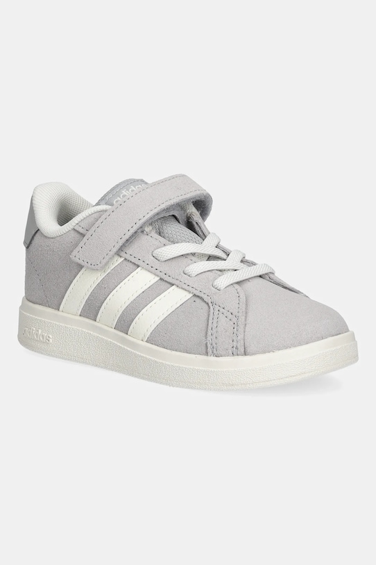 

Детские замшевые кроссовки Grand Court 00s Adidas, серый