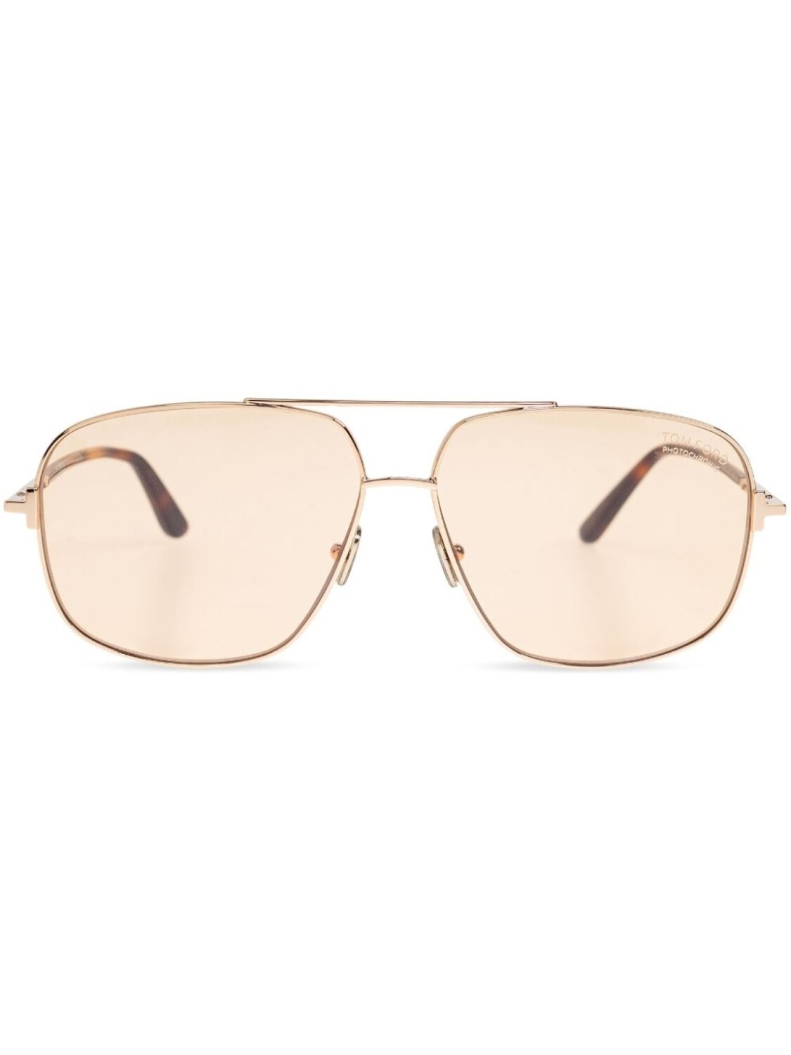 

TOM FORD Eyewear солнцезащитные очки-пилоты Tex, коричневый