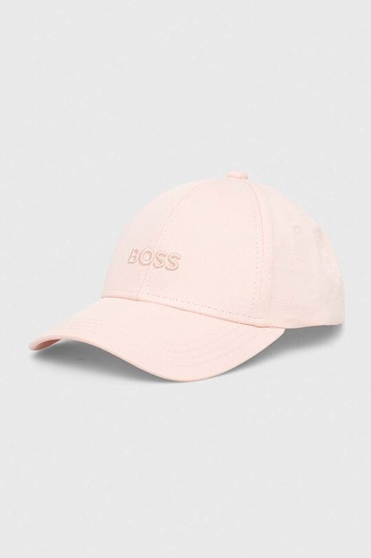 

Хлопковая бейсболка Boss, розовый