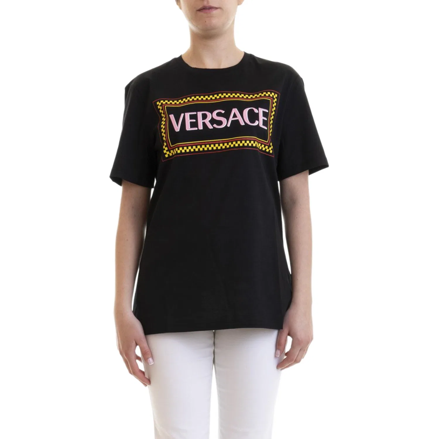 Футболка Regular Women's VERSACE, Black — фото 3