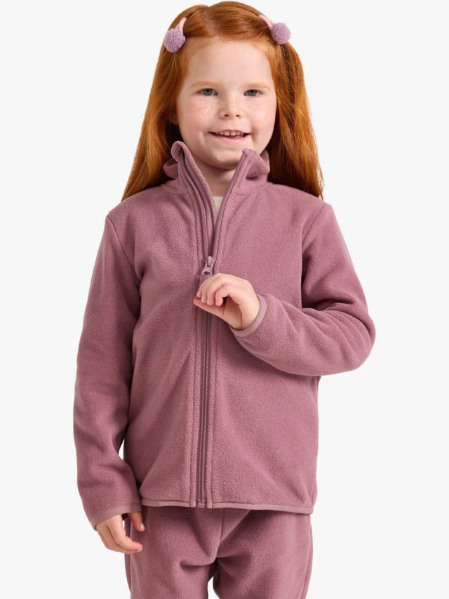 

Детская флисовая куртка на молнии Lindex, Dusty Lilac