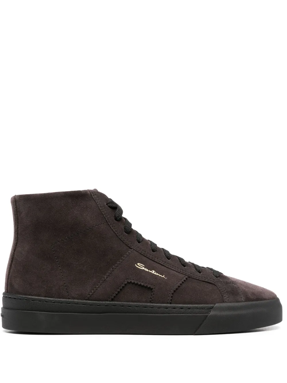 

Кеды с логотипом Santoni, серый