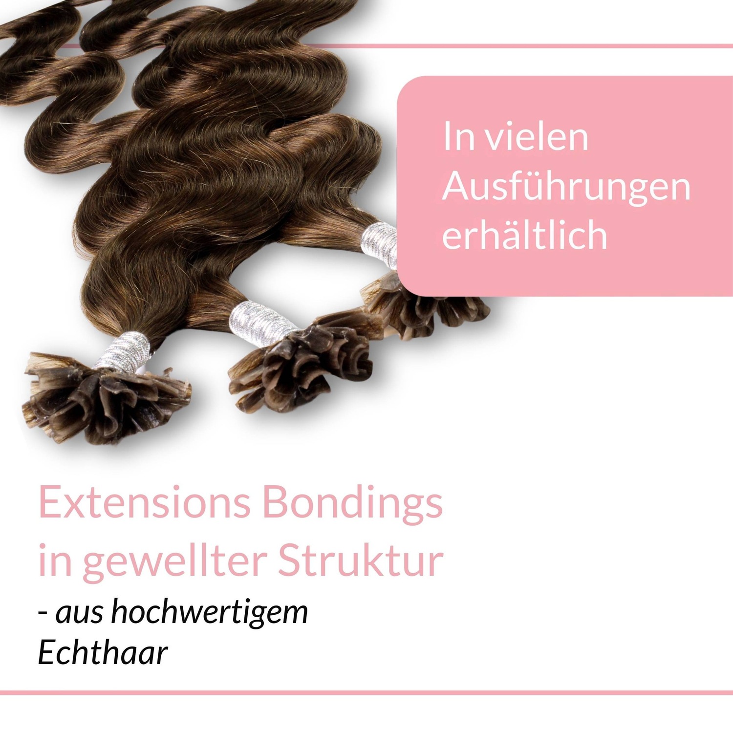 Накладные волосы bonding extensions echthaar #6/3 dunkelblond gold 1g Hair2Heart, количество 25 шт. — фото 3