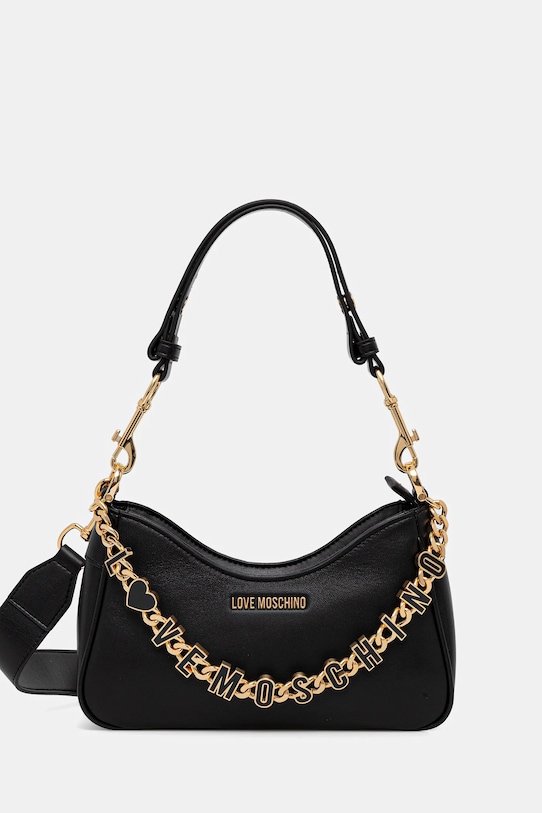 

Кожаная сумка Love Moschino, черный