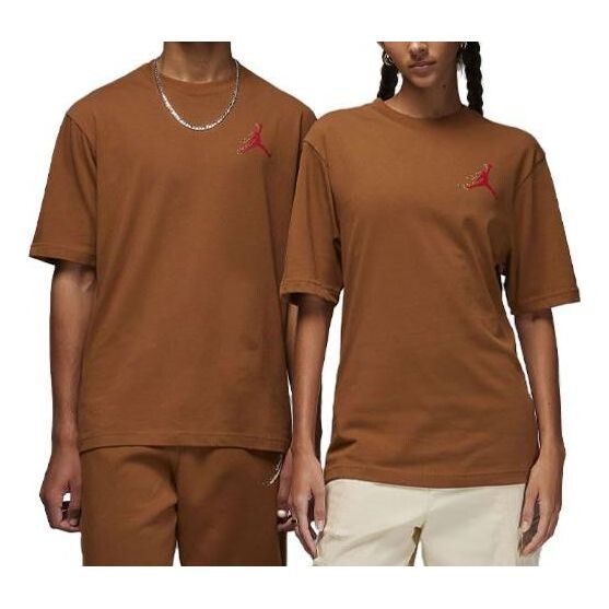 

Футболка essentials holiday t-shirt 'light british tan' Air Jordan, бежевый