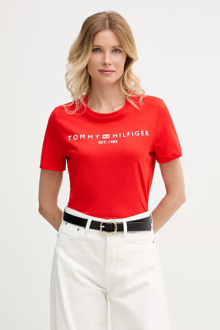 Футболка с коротким рукавом красный, Tommy Hilfiger