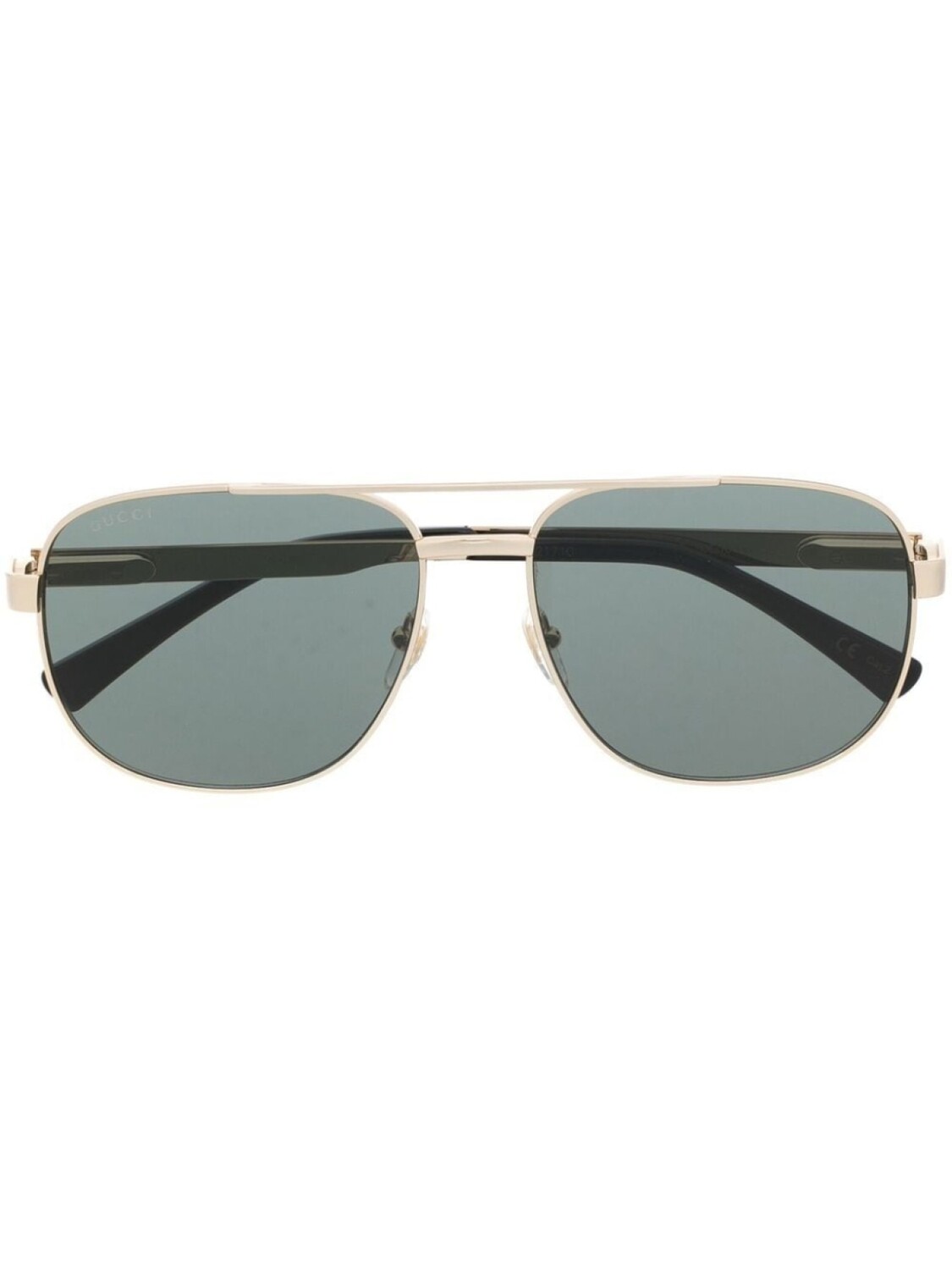 

Gucci Eyewear солнцезащитные очки в квадратной оправе, золотистый