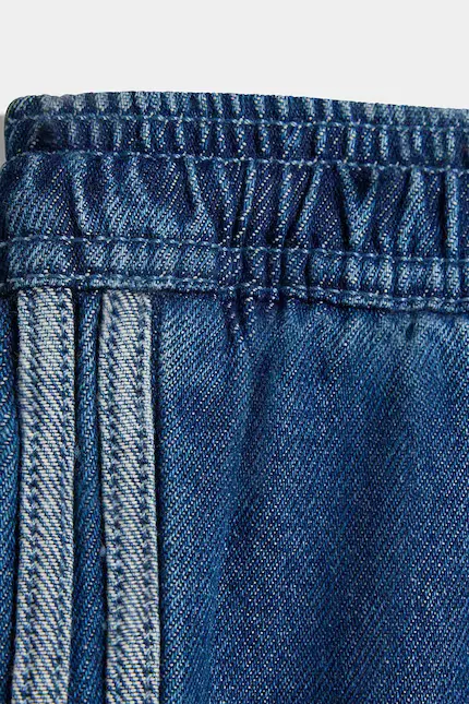 Джинсы прямого кроя детские Adidas Originals, синий — фото 3