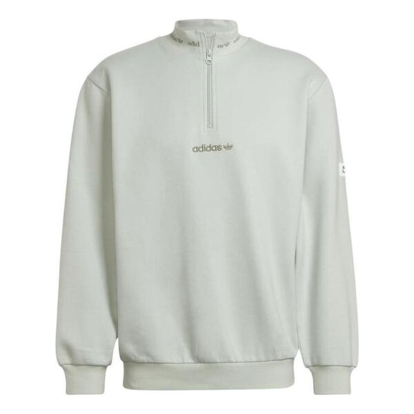 

Толстовка adidas originals Small Logo Solid Color Sports Pullover Light Green, мультиколор