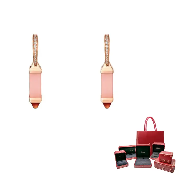 

Cartier Серьги 18K розовое золото унисекс розовые