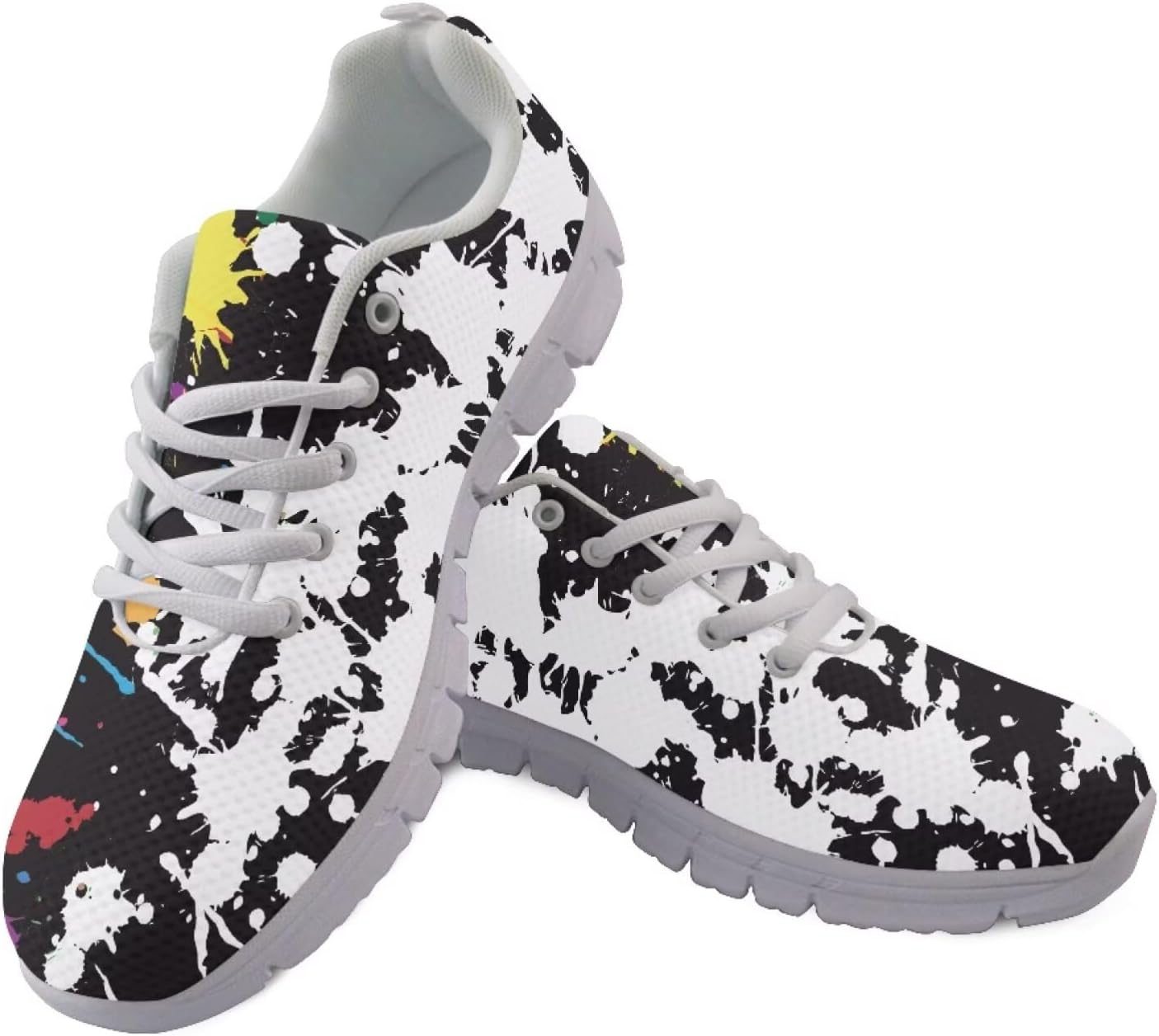 

Женские и мужские кроссовки Jeiento с противоскользящей подошвой, легкие, дышащие, для ходьбы и бега, Rainbow Splash