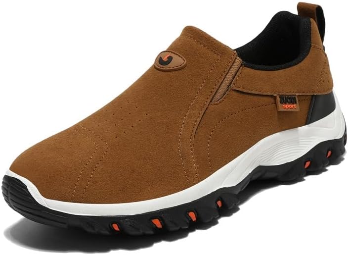 

Ортопедические кроссовки, спортивная обувь для мужчин с удобной посадкой, ортопедические прогулочные туфли для мужчин, мужские кроссовки с поддержкой свода стопы, повседневные нескользящие кроссовки для улицы Hhhchpm, желтый