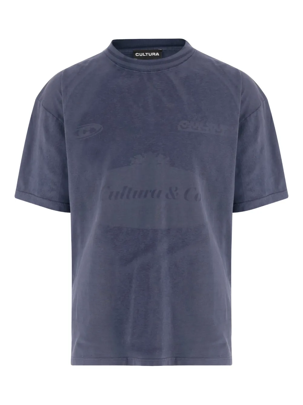 

Футболка с принтом логотипа Cultura, синий
