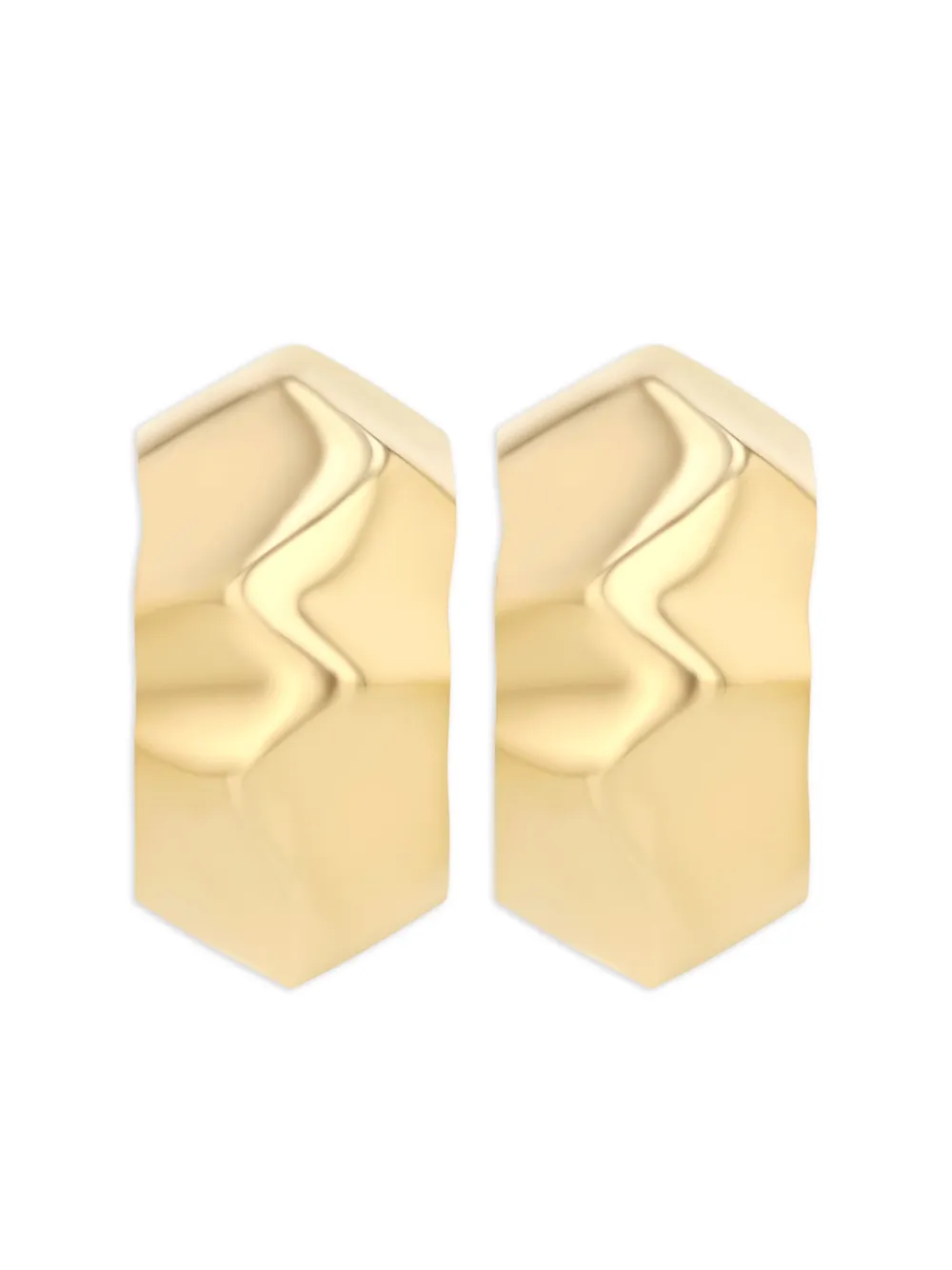 

Серьги Small Wave из желтого золота Lizzie Mandler Fine Jewelry, золотой