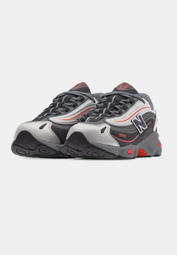 Кроссовки унисекс m1000 New Balance, Silver-Coloured Metallic/Tangerine Heat — фото 3