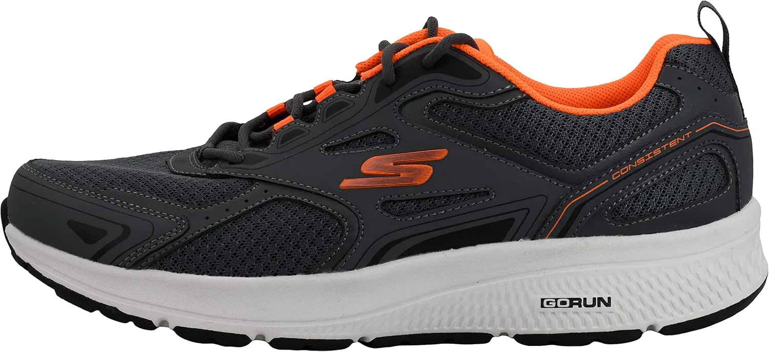Мужские кроссовки Skechers Go Run Consistent - для бега и ходьбы, оранжевый — фото 2