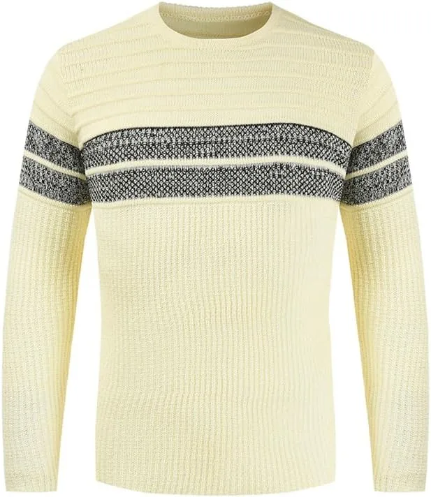 

Новый мужской свитер с круглым вырезом и длинными рукавами