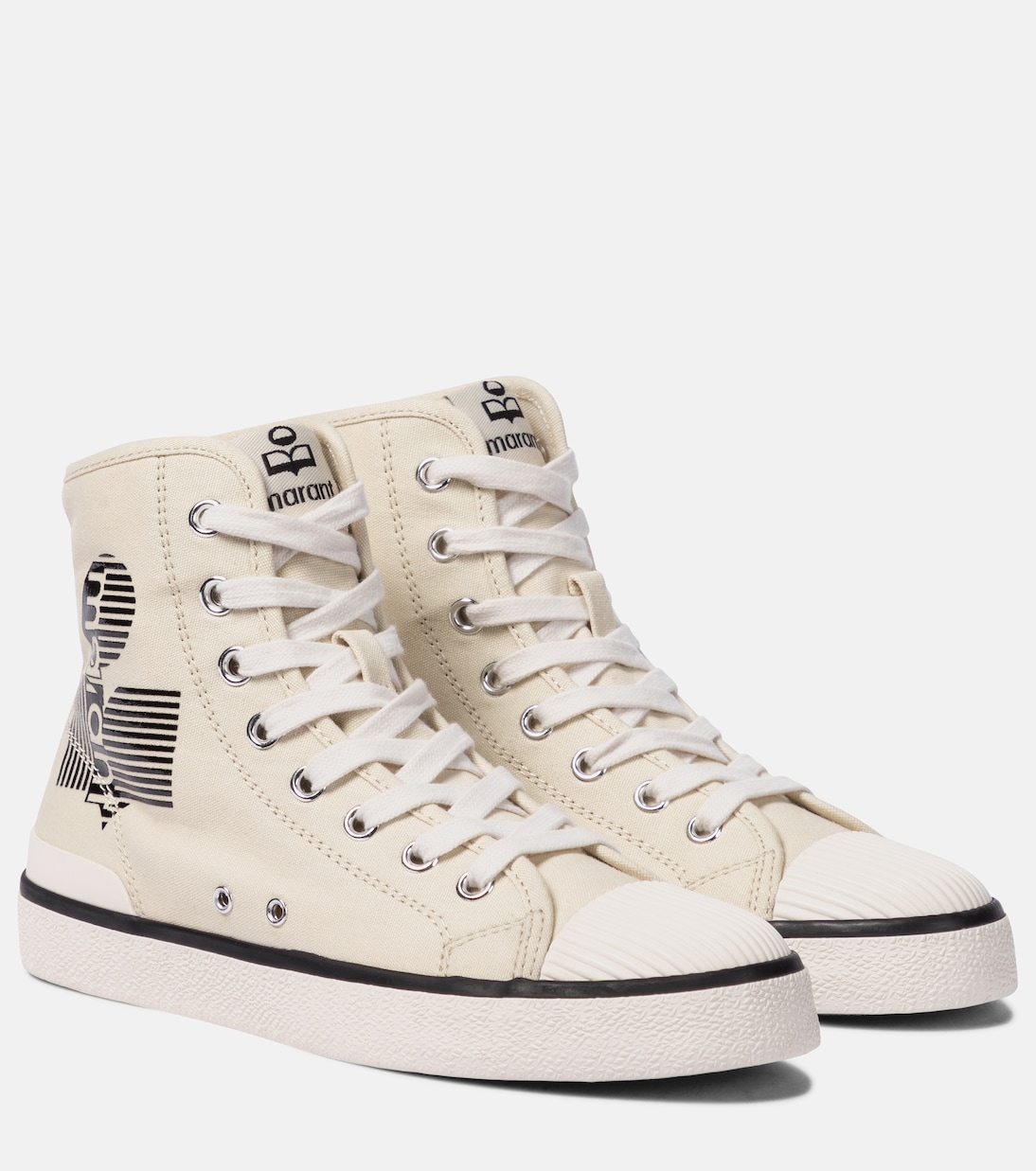 Холщовые кроссовки Benkeen Isabel Marant, Chalk