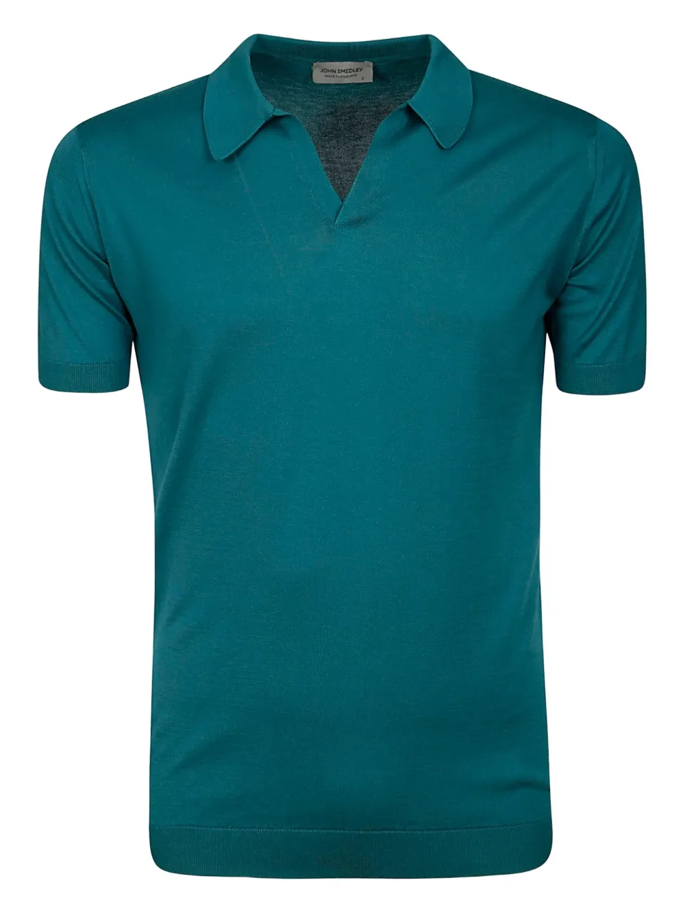 

Футболка с V-образным вырезом и воротником поло John Smedley, синий