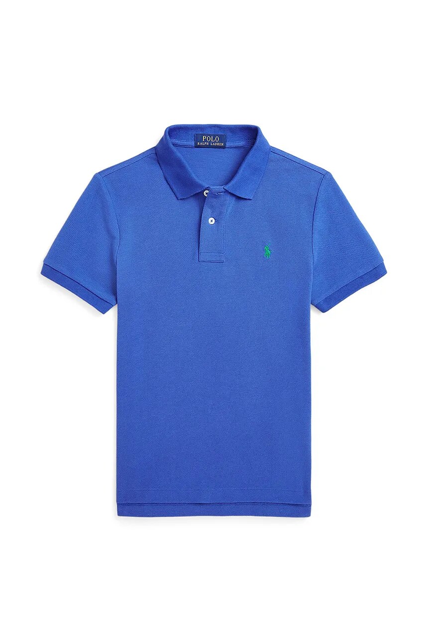 

Хлопковое поло для детей Polo Ralph Lauren, синий